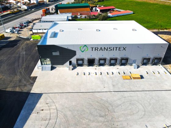 Transitex refrigerated warehouse, located inside Elvas Logistics Platform, right on the border between Portugal and Spain.